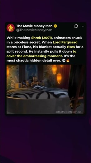 The Shocking Adult Joke in Shrek 😳 #movietrivia #factvideo