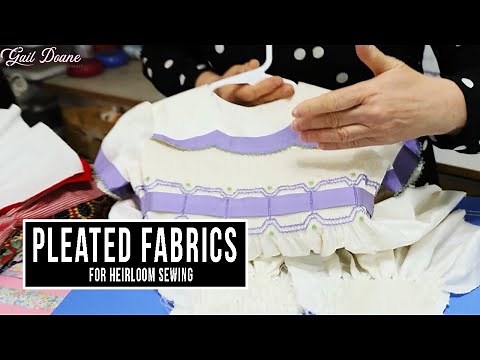 I Pleated 23 Different Fabrics for Smocking and Here's What Happened | Gail Doane Originals