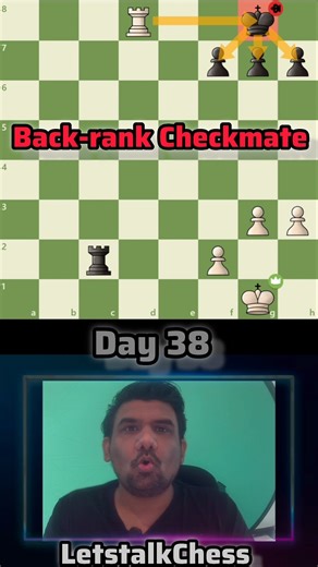 Your Pawns Just KILLED Your King 😭 (Back Rank Mate) #chess #backrankmate