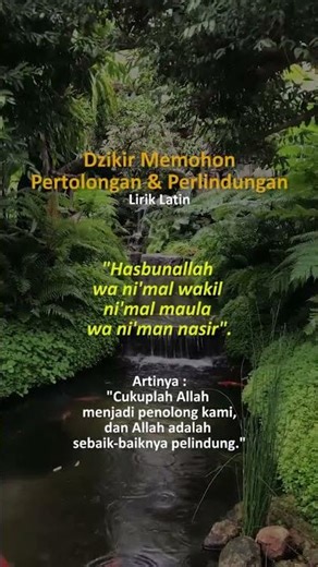 Dzikir Hasbunallah Lirik #short