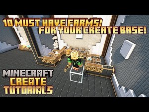 10 Starter Farmen, Jede CREATE Base braucht die! [Minecraft Create Mod Tutorial] Ep028
