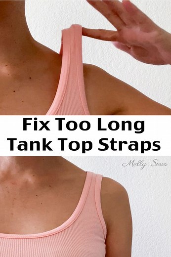 How to Shorten Tank Top Straps - Step by Step Tutorial