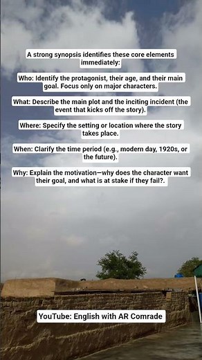 The Five Ws of a Synopsis | How to Write Synopsis? 🗣️✍️ #synopsis #synopsys #researchethics