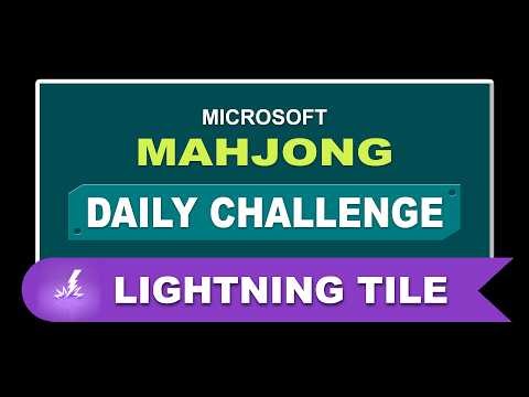 Microsoft Mahjong Daily Challenge March 21, 2026 | Lightning Tiles - Medium
