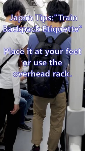 Japan Tips : Train Backpack Etiquette