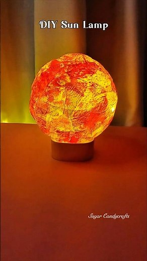 DIY Sun Lamp✨Night Light #shorts #craft #decoration