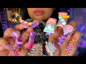 ASMR XXL NAILS There's something in your eye👁️ Plucking Negativity🧿 Poking👆 Clacking💅 & More💜