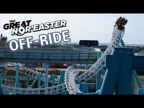 Great Nor'Easter Off-Ride Footage (60FPS, 2020-2026), Morey's Piers Vekoma SLC | Non-Copyright