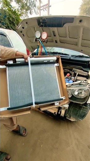 new ac condenser installation #shorts