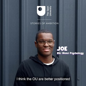 We’ve pioneered distance learning for over 50 years, empowering students like Joe to unlock their potential. | The Open University | Facebook