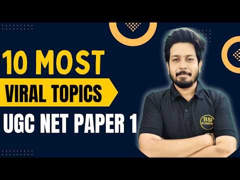 10 most viral topics for UGC NET Paper 1 | UGC NET Paper 1 June 2026 | UGC NET Library Science
