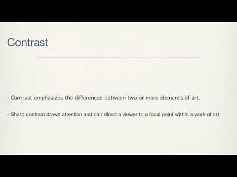 Principles of Art - Contrast