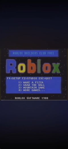 Roblox 1988 😌👍 #nostalgia #roblox #1988 #sad #gameplay