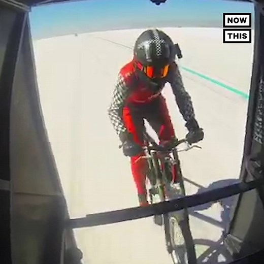 489K views · 608 reactions | This badass cyclist just broke the world record for fastest bike ride | NowThis Her | Facebook
