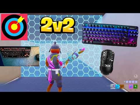 Fortnite 2v2 Piece Control😍 SteelSeries Apex Pro TKL ASMR💤