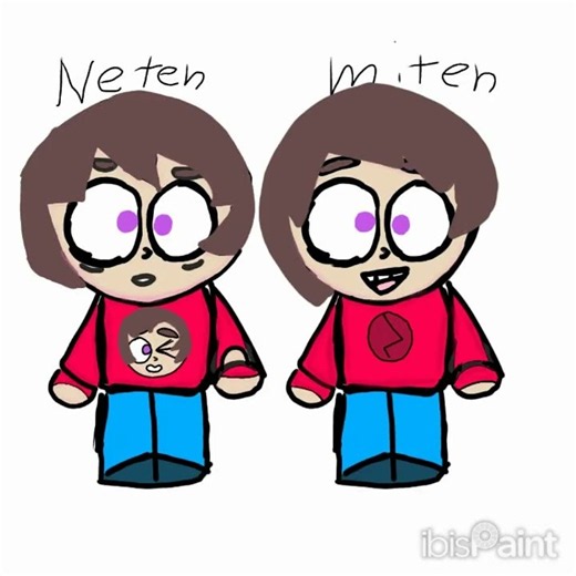 un dibujomde los pequeños gemelos meten y ,miten#southpark #viral