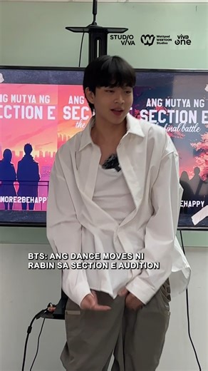 4M views · 156K reactions | Gwapo na, marunong pang sumayaw! Grabe ka na, Rabin Angeles. Don’t forget to watch the Ang Mutya Ng Section E The Class Begins (episode primer) this December 27 on Viva One: https://vivaone.page.link/getvivaone #SectionETheClassBegins #SectionELabanAsOne #AngMutyaNgSectionE #RabinAngeles #StudioViva #VivaOne | Studio Viva | Facebook