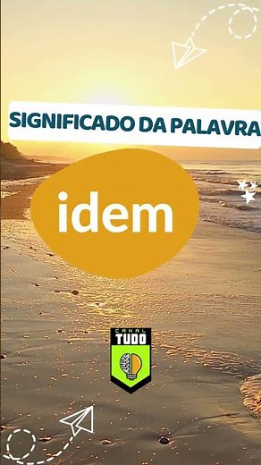 Meaning of the word idem #portugueselanguage #grammar #noun #pronouns #shorts #portuguese