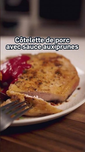 Côtelette de porc avec sauce aux prunes | Le Porc du Québec 🥰