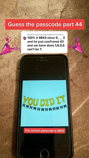 Reply to @rosesareredtheoffice . Guess the passcode! It's done! Congratulations! #guess #passcode #unlock #thankyou #PlayBall #elfMagicAct #FanArt