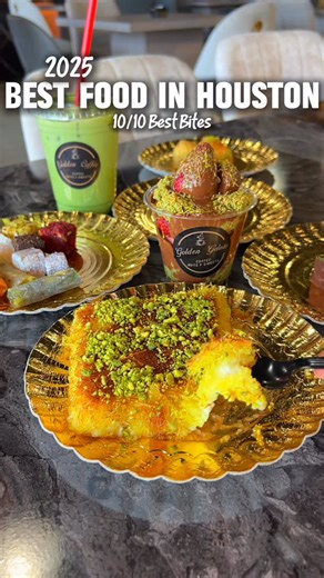 Allison Manning 🇰🇳 | Houston Based Foodie on Instagram: "2025 BEST FOOD IN HOUSTON These are some of the best food in Houston! ⭐️ @katarobata 🍜Lobster & Crab Ramen 📍3600 Kirby Dr, Unit H Houston, TX 77098 🌟@goldenroastery.store 🥮Knafeh 📍 3111 Fondren Rd Houston, TX 77063 🌟 @bltomorrow 🥩Chicken Fried Steak 📍 544 Yale St Houston, TX 77007 🌟 @goodchopshtx 🍯 Puff Puff 2616 Blodgett St Houston, TX 77004 🌟 @breadzeppelin 🍯 Classic Caesar Zeppelin Multiple Locations"
