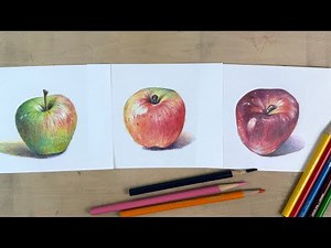 Live Replay ✏️ Colored Pencil Drawing Live | Realistic Apple Step by Step ✨