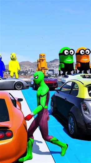 This Spider-Man Jump Failed HARD 😂💥 | GTA 5 Ragdoll #shorts #regdoll #spiderman