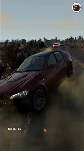 Realistic Highway Car Crashes🚗💥 #realisticcarcrashes #carcrashes #beamngdrive