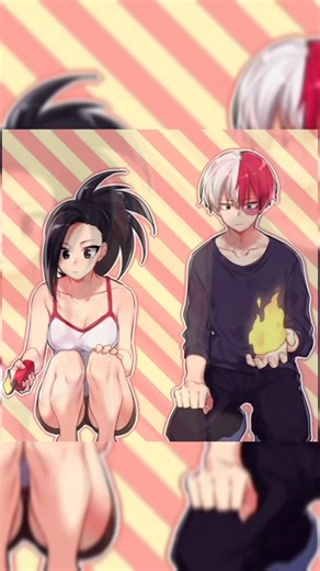 Todoroki X Momo ❤️ #mha #myheroacademia #todoroki #momo #yaoyorozu #love #shorts #cute #trending