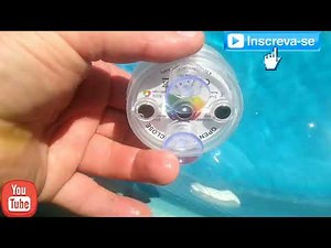 Piscina com Led Sem Fio,como usar e instalar