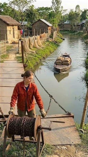 Bridge Opens but Boat Reverses | Unexpected Canal Moment