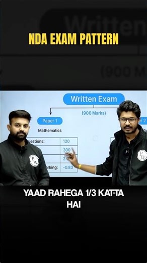 NDA Exam Pattern 💯 | NDA 2026 #nda #upsc #ndaexam #trending