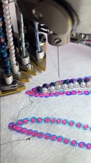 Automatic Embroidery Machines with Sequins & Beading | #clothingmanufacturer #embroidery #clothing