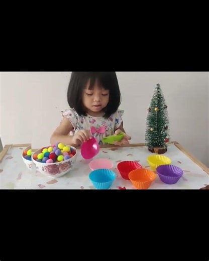 Learning colours with Crystal 🥰 #kidslearning #colors