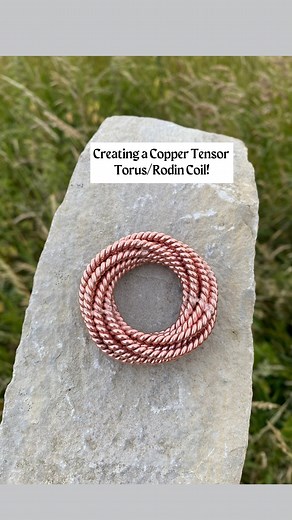 Synergy Healing Tools 🇬🇧 on Instagram: "Making a Tensor Ring Torus/Rodin Coil! ⚡️✨🧬 The Rodin coil, also known as a Torus coil, is a type of electromagnetic coil that has been theorised to have the potential to generate excess energy or draw energy from a zero-point energy field. It’s often discussed in relation to free energy and self-recharging systems. ⚡️ These will be available on our website at synergyhealingtools.com also find the link in our bio! 🙏🏼 If you enjoyed this video please l