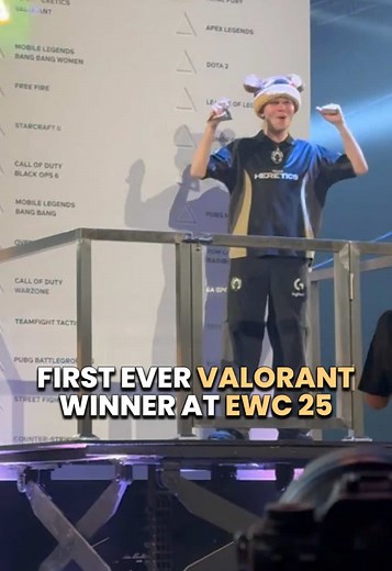 Team Heretics Champions at EWC 25 in VALORANT