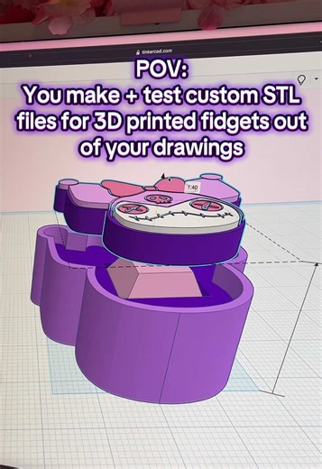 Creating Custom 3D Printed Fidget Toys from Sketches