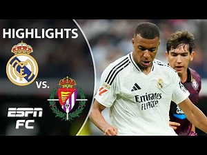 🔥 MBAPPE HOME DEBUT 🔥 Real Madrid vs. Real Valladolid | LALIGA Highlights | ESPN FC