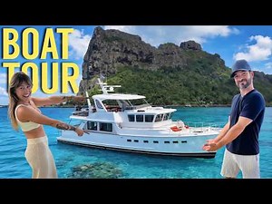 How We Actually Live on a 50ft Ocean-Crossing Trawler (Yacht Tour)