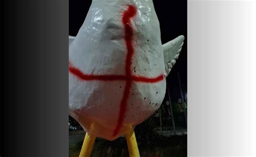Appeal after Nottingham's Goose Fair mascot vandalised