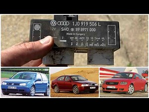 Disassemble the radiator fan module VW Golf 4, Bora, Jetta, Skoda Octavia 1, Fabia Seat Audi