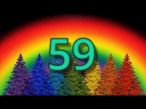 59 Second Countdown | Rainbow Colors