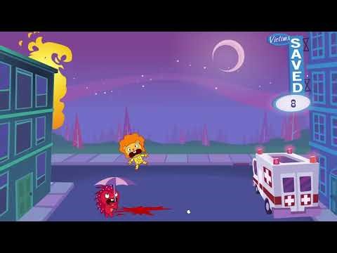 happy tree friends fire escape gameplay
