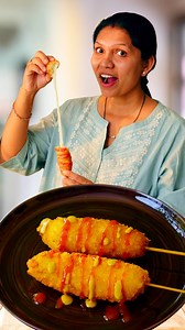 1.4M views · 10K reactions | Korean Cheese Corn Dog Recipe | कोरिया...