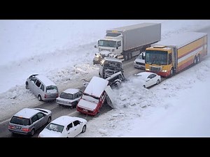 Winter Driving Gone Wrong – Unbelievable Icy Road Moments!