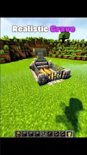 Realistic Grave Build in Minecraft (How’s this? 😳)