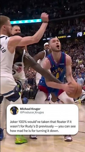 Rudy Gobert stands up defensively against Nikola Jokic in Game 2! 💪
