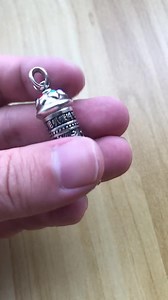 Engraved Prayer Locket Pendant: 925 Silver Plated Cylinder Prayer Box Charm - Etsy