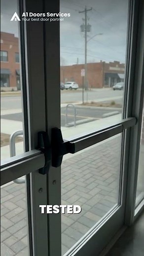 Panic Bar Installation: Push-Button Fire Exit Safety