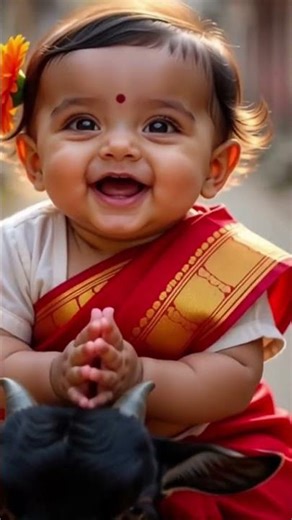 Cute Baby and Goat 🐐 #shorts #facts #childrensbook #cartoon